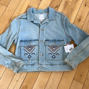 NWT LulaRoe Kenny denim jacket large